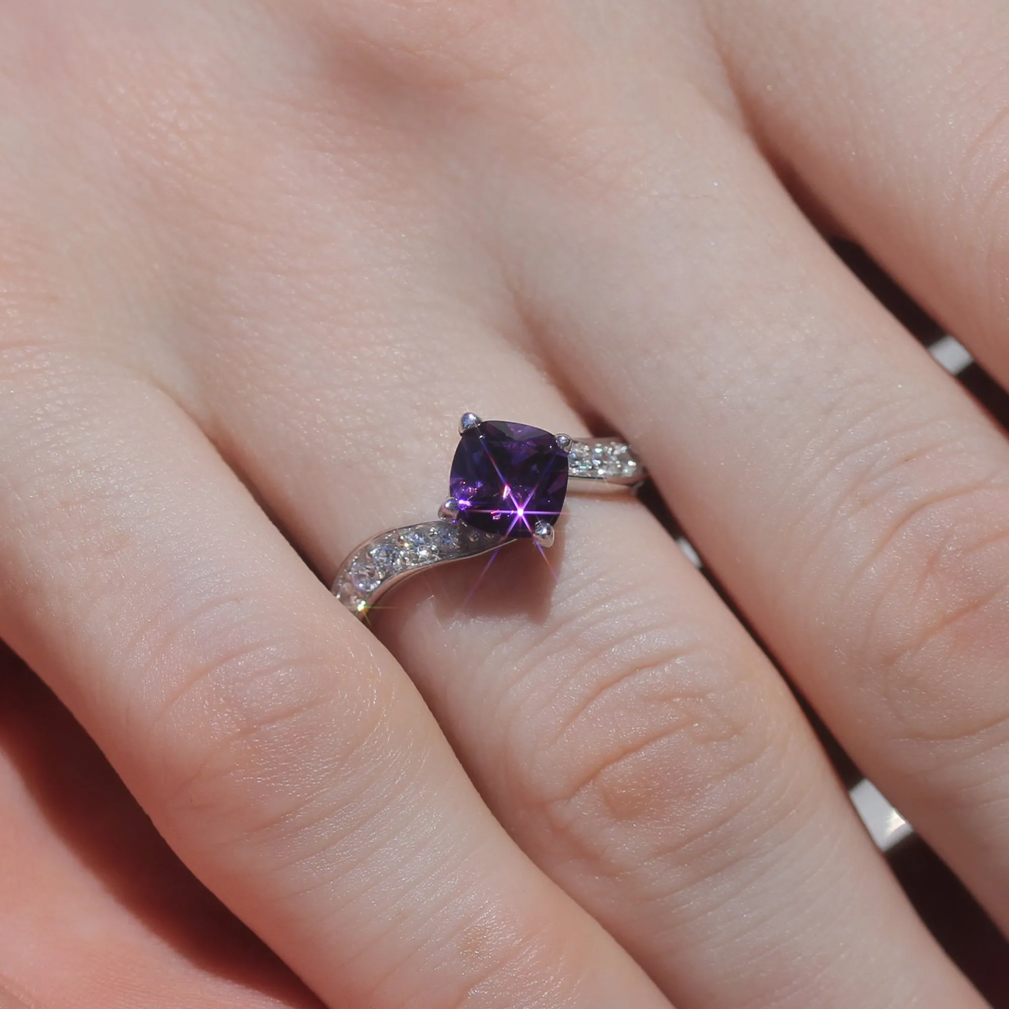 Violet Veil Ring, 1.25 CT