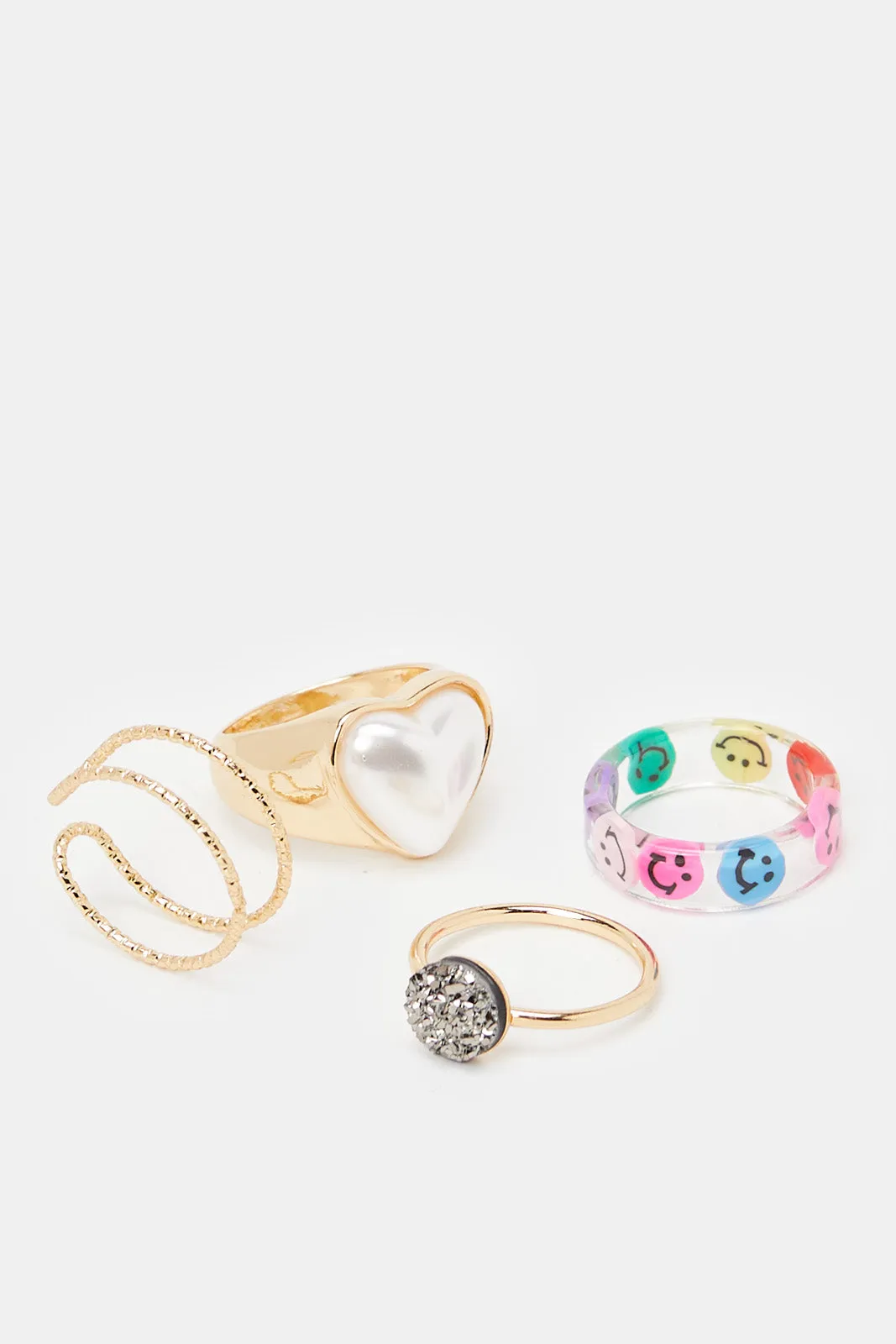 Women Assorted Ring Set (4x Piece)