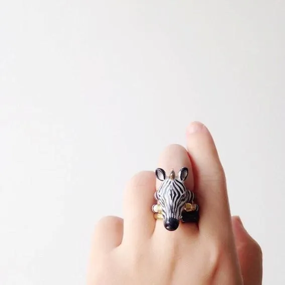 Zebra 3 Pieces Set Ring