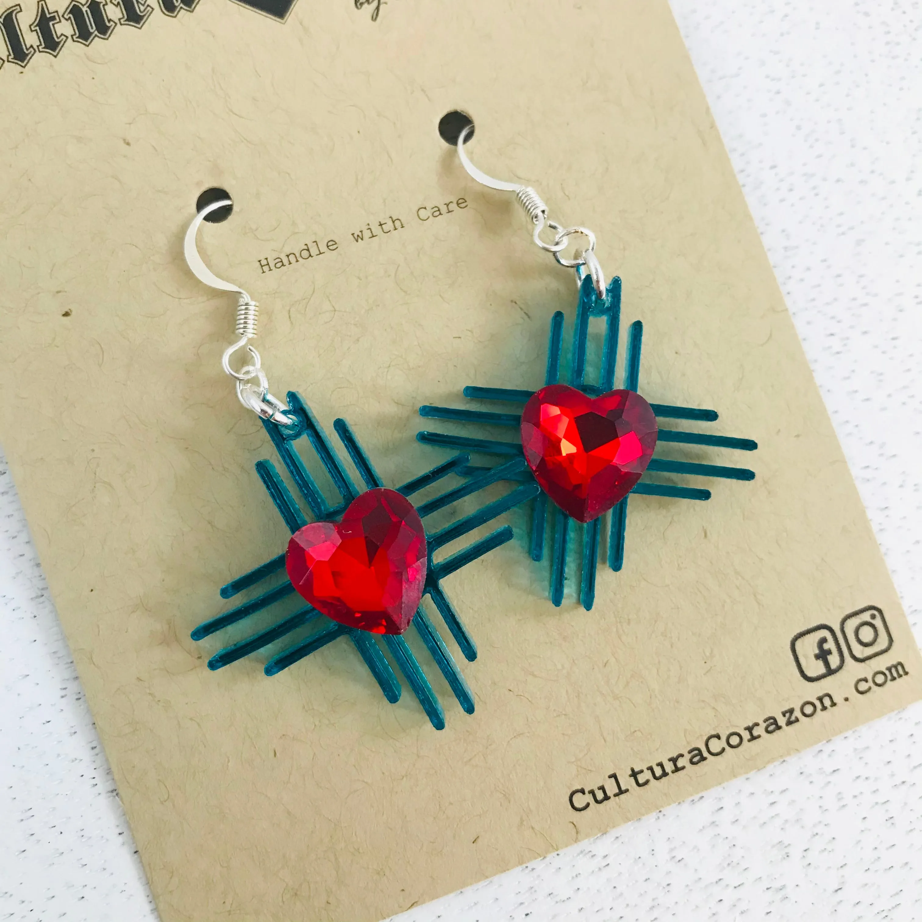 Zia Valentina Heart Earrings