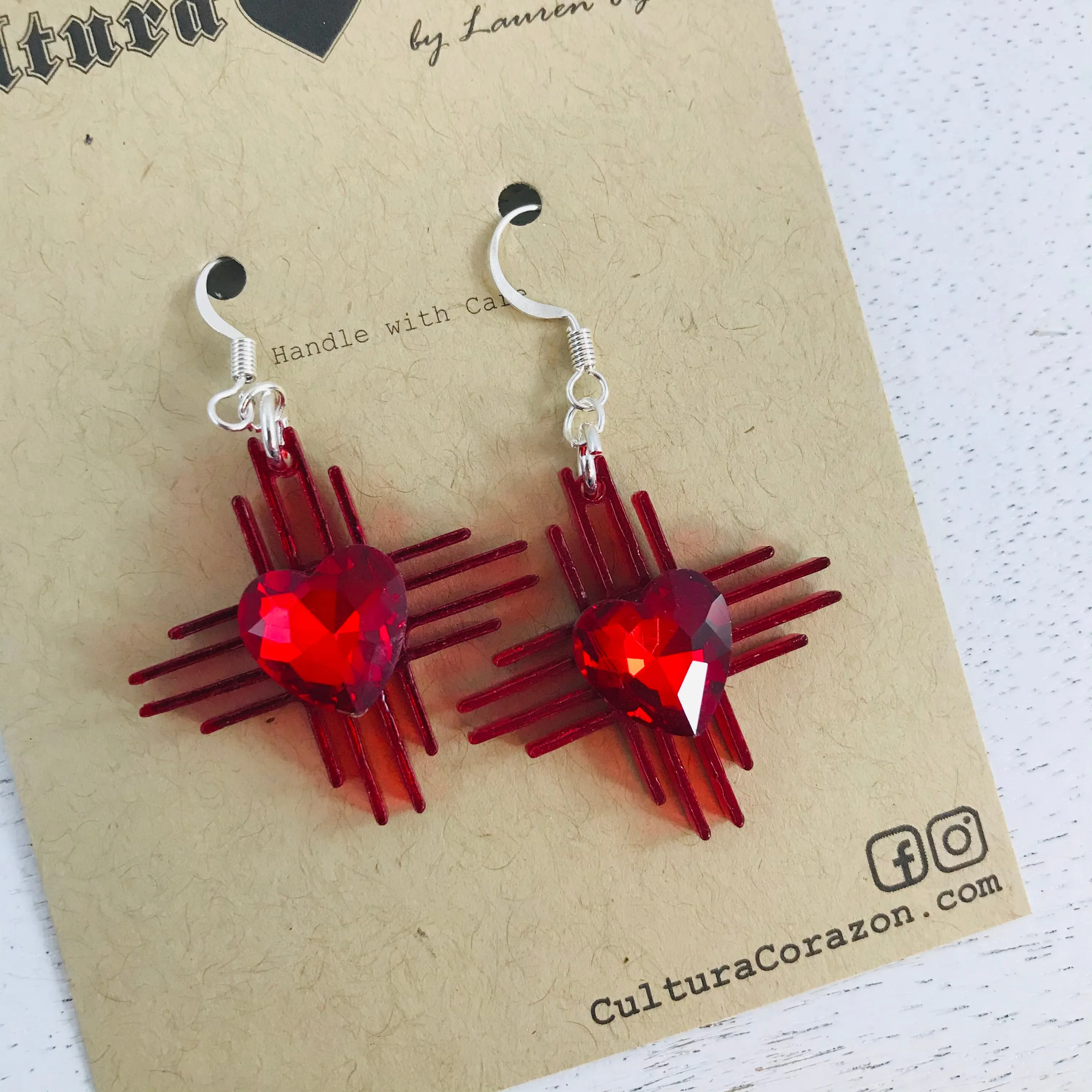 Zia Valentina Heart Earrings